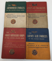 1943 Rand McNally Air Armored Coast Artillery Corps Engineers HC Books Lot of 4 - £54.43 GBP