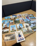 Vintage Lot of 22Windmill The Netherlands Germany Travel Souvenir Postca... - $33.95 CAD