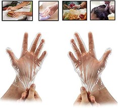 1000 Pc Plastic Disposable Gloves for Kitchen Cooking Cleaning Safety Food Handl - £14.09 GBP