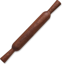 Rolling Pin for Baking, 15.75-Inch Wood Pizza Dough Roller with Handle, Briout W - £10.33 GBP