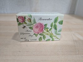 Vintage Crabtree & Evelyn Rosewater Swiss Glycerin Soap 3.5 Oz 100g # 3656 1984 - $15.80