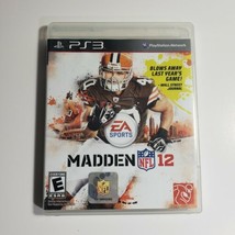 PlayStation 3 PS3 Madden NFL 12 CIB Complete Tested &amp; Working EA Games - £4.69 GBP