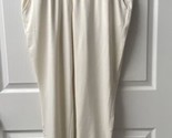 Danskin Joggers Womens Size Large Cream Slash Pockets Stretch - $17.70