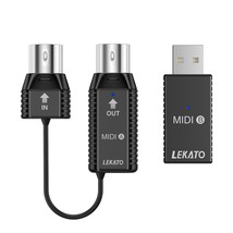 Lekato Wireless Midi Adapter, Bluetooth Midi Adapter With Usb, Ultra Low, Win Xp - £35.96 GBP