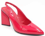 Bar III Women Slingback Pointed Toe Heels Arrica Size US 7.5M Red Faux P... - £32.07 GBP