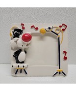 Vintage Ceramic Warner Bros. Sylvester Singing Into Microphone Picture F... - $60.37 CAD