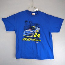 Chase Authentics Jeff Gordon 24 Pepsi Racing Men&#39;s L T-Shirt Blue Vtg Y2... - $30.00