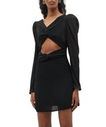 Loveshackfancy nanita twisted cutout knit mini dress Black - $292.00