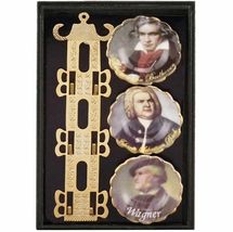 Plate Rack Musical Composers Reutter 569.389/6 DOLLHOUSE Miniature - $30.40
