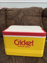 Vintage Cricket Igloo Cooler Ice Chest Box - 13.75” L X 9.5” W X 8.5” H ... - $17.77