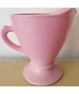 Vintage Hazel Atlas Ovide Pink Creamer Platonite Glass Very Pretty See P... - $16.00 CAD