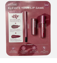 Purlisse Lip Kit Trio Mauve Berry Elevate Your Lip Game New Free Shipping - $25.71