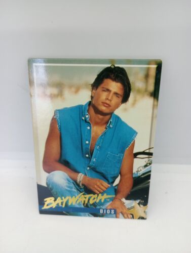 1995 Baywatch David Charvet Bio Card #9✨ - $1.73