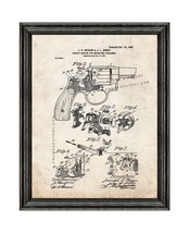 Safety Device For Revolving Firearms Patent Print Old Look with Black Wo... - $24.95+