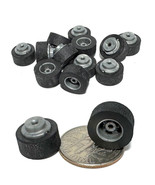 12pc 1993 TYCO TCR HO Slot Less Car REAR WHEELS WITH TIRES Unused Factor... - $208.88 MXN