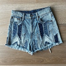 Lucky Brand Lucky Pins High Rise Denim Shorts Motif Garden Ridge 00/24 - $29.99