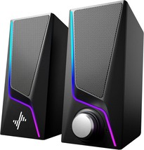 Computer Speakers, Pc Speakers With 6 Lighting Modes, Usb Powered, Phone - $51.99