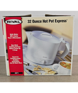 RIVAL Hot Pot Express #4071 Flip Top Adjustable Heat Setting White 32 Oz - $450.36 MXN