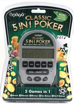 1 Buzzy Mini Pocket Arcade Classic 5in1 Poker Draw Deuces Bonus 2x Bonus - £22.37 GBP