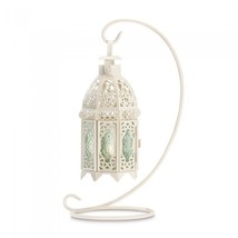 White Fancy Candle Lantern with Stand - $35.38