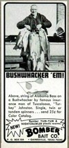 1971 Print Ad Bomber Bushwhacker Fishing Lures Alabama Bass Gainesville,TX - £6.60 GBP