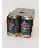 Henninger Rare Version 6 Pack w/ Carrier Germany Beer Can Lot - £29.90 GBP