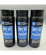 3 x New Duke Cannon Trench Warfare Dry Ice Body Powder Menthol Charcoal ... - $104.13 CAD