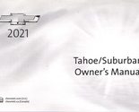 2021 Chevrolet Tahoe &amp; Suburban Owner&#39;s Manual Portfolio [Paperback] Gen... - £34.74 GBP