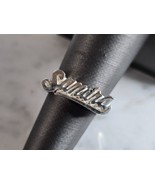 Womens Vintage Estate Sterling Silver &quot; SANDRA&quot; Ring 4.1g E7138 - £31.55 GBP