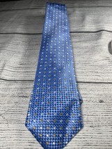 JOS. A. BANK Signature Collection 100% Silk Necktie Jacquard Geometric Blue - $15.00