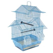 18" Small Parakeet Wire Bird Cage Hanging Finches Travel Bird House NO B... - $29.99
