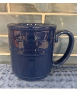 Longaberger Pottery Coffee Mug Cup Woven Traditions Made In USA Cornflow... - $17.95