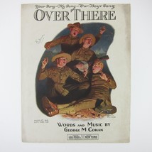 Sheet Music Over There George Cohan WWI War Norman Rockwell Cover Antique 1917 - £19.57 GBP