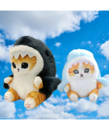 2 pieces CUTE SHARK CAT PLUSH Stuffed Animal Pendant Toy Gift 15cm/13cm ... - £23.46 GBP