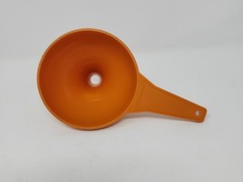 Vintage Tupperware Funnel 1227-4 &quot;Hershey Kiss&quot; Orange Made in USA - $6.64