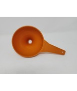 Vintage Tupperware Funnel 1227-4 &quot;Hershey Kiss&quot; Orange Made in USA - £5.21 GBP