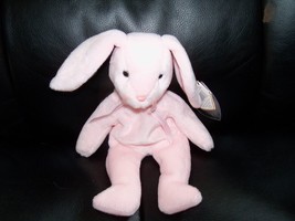 TY Beanie Baby  Hoppity the Pale Pink Bunny Retired PVC Pellets NEW LAST... - $28.08