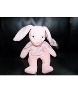 TY Beanie Baby  Hoppity the Pale Pink Bunny Retired PVC Pellets NEW LAST... - $35.10