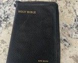 Vintage Holy Bible  KJV Old and New testament Genuine leather 1954 - $26.72