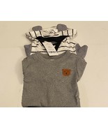 Carter&#39;s Kids&#39; 2 Long Sleeve Bodysuits Set, WHITE STRIPE - GREY, 3M - £7.93 GBP
