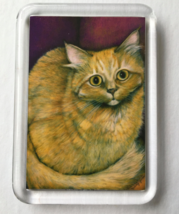 Cat Art Acrylic Small Magnet - Martha - $4.00