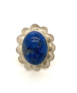 Vtg Sterling Wws VY Walter Stone &amp; Veronica Yellowhorse Lapis Lazuli Rin... - $128.99 CAD