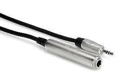 Hosa HXSM-005 5&#39; Pro Headphone Adaptor Cable 1/4 in TRS to 3.5 mm TRS - £18.87 GBP