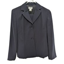 Ann Taylor LOFT Set Pant Suit Blazer Jacket Lined Single Breasted Navy B... - $199.99