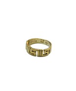 14k Solid Yellow Gold Greek Pattern Band Ring!! - £301.77 GBP