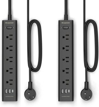 Surge Protector Power Strip 15 ft Cord 5 Widely Spaced Outlets 3 USB Por... - $88.31