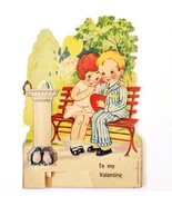 1920s-30s Valentines Day Card Die Cut Pop Up Germany Antique Ephemera E89A - $41.01 CAD