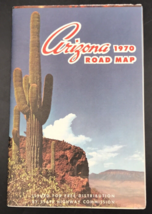 VTG 1970 Arizona Road Map State Highway Commission Saguaro -- 24x36 - £7.44 GBP