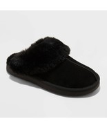 Women&#39;s Sylvia Genuine Suede Scuff Slippers Black Auden Size 7 NWT - $14.84
