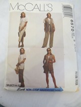 Vtg Simplicity Pattern #6570 MISSES&#39; Vest Top Skirt Pants Shorts  Sz  8-12 - £7.86 GBP